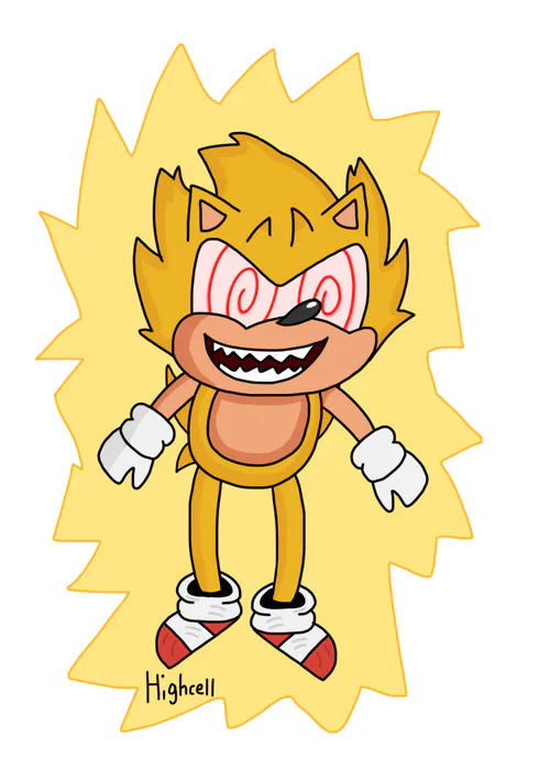 Drew fleetway super sonic : r/SonicTheHedgehog