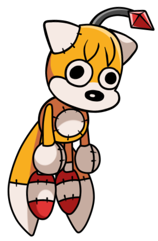 Friday Night Funkin' 2D tails doll mod 