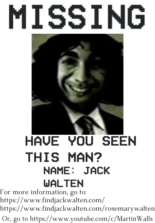 Jack Walten Missing Poster | Poster