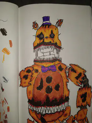 Nightmare Fredbear Fanart ~ Beware