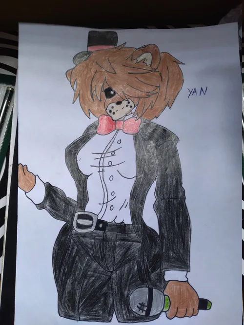 FNIA - Draw Anime Freddy (Five Nights In Anime: Reborn) 