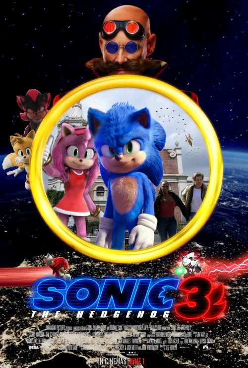 Samuel Lukas The Hedgehog on Game Jolt: Sonic Movie 3 (2024) Character  Poster 3 Amy Rose