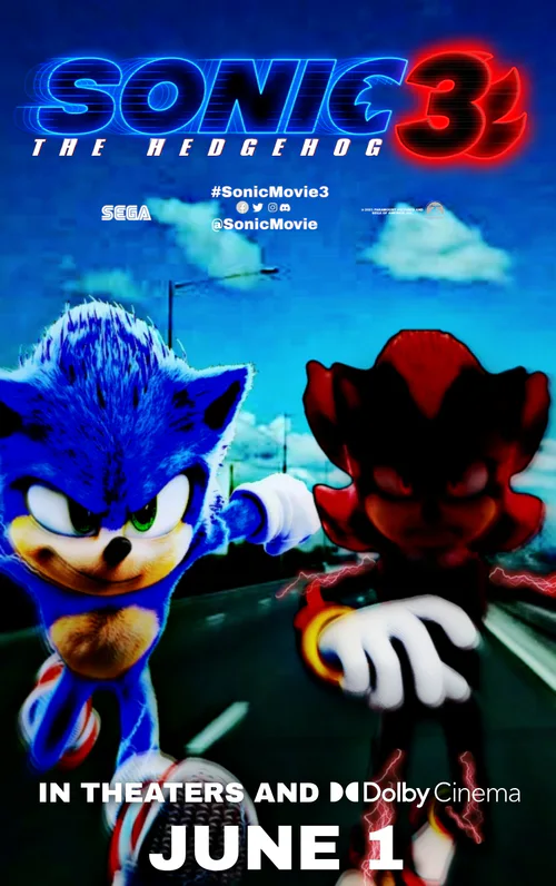 Samuel Lukas The Hedgehog on Game Jolt: Sonic Movie 3 (2024) Character  Poster 3 Amy Rose