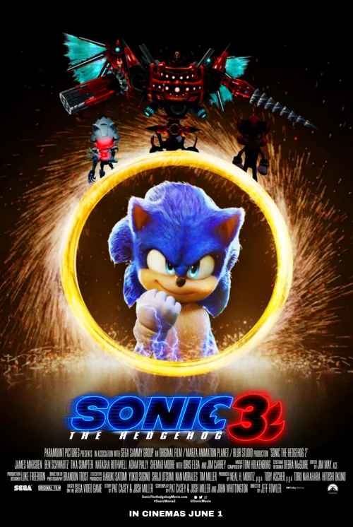 Samuel Lukas The Hedgehog on Game Jolt: Sonic Movie 3 (2024) Character  Poster 3 Amy Rose