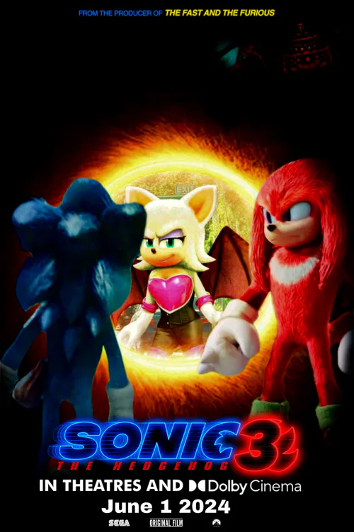 CineMarvellous - Shadow joins Sonic in #SonicMovie3 next year and Knuckles  gets his own series ➡️ bit.ly/sonic3movie . . Concept poster: @diamonddead