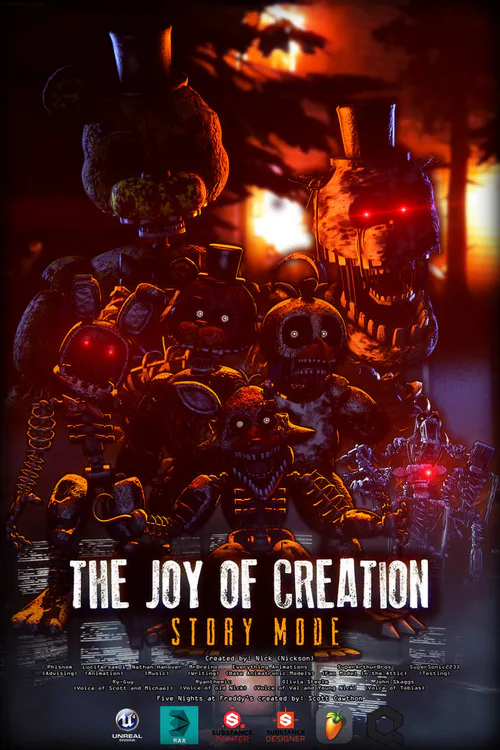 The Joy Of Creation: Story Mode - Endoskeleton Jumpscare & Come Back Game  Over Cutscene 