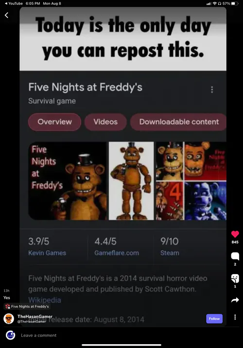 Purple Freddy, The Pizzaria Roleplay: Remastered Wiki