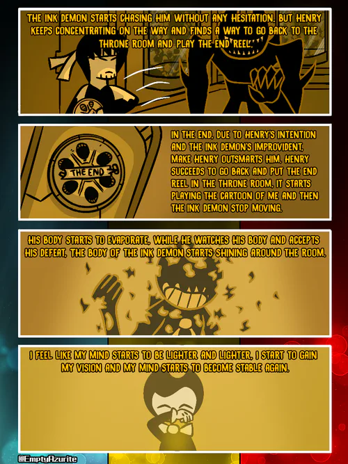 Bendy in Cuphead show #fyp #bendy #bendyandtheinkmachine #batim