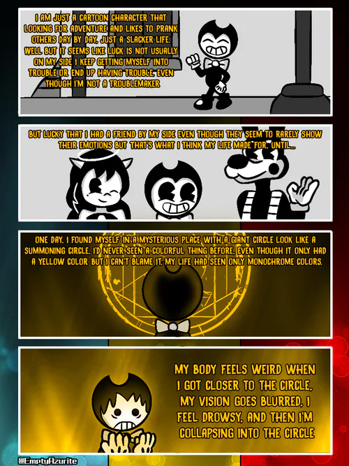 Bendy in Cuphead show #fyp #bendy #bendyandtheinkmachine #batim