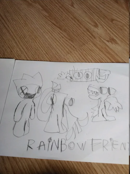 Game Jolt on X: Rainbow Friends fan art 🌈🖌️💕 By