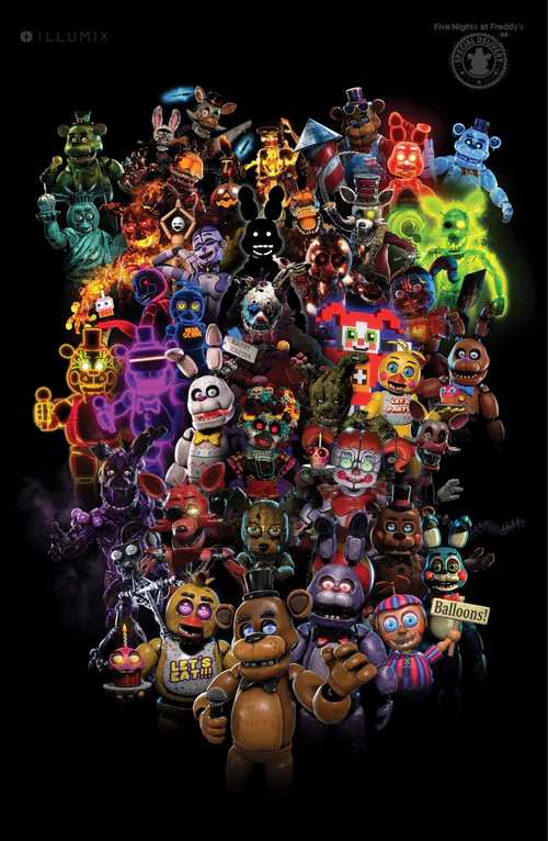 I redid the FNaF banner art for the games + some extra gamejolt ones! -  Update 2! : r/fivenightsatfreddys