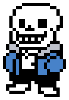 Sans Deltarune Battle Sprite (Unofficial) by verydapperyesiam on