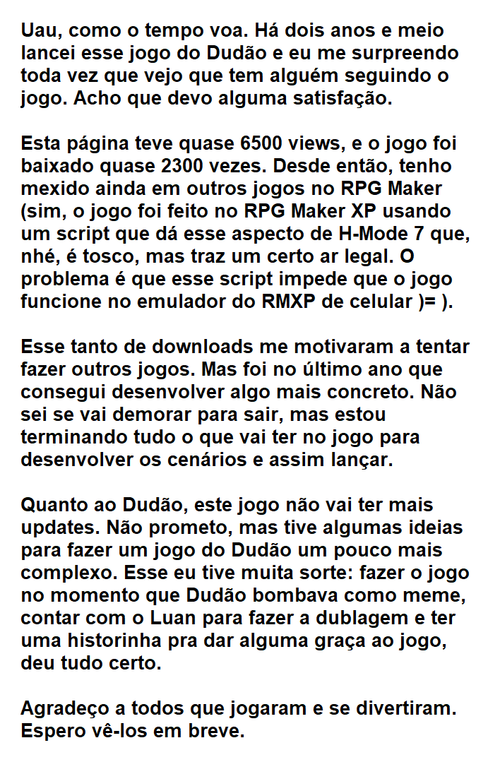 Dudão the Game 2D, Wiki Dudão