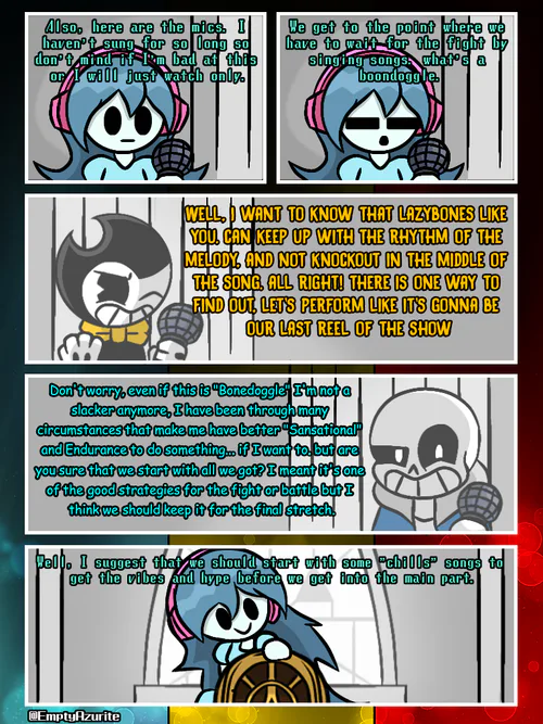 fnf indie cross nightmare sans in the style of underverse : r/XTale