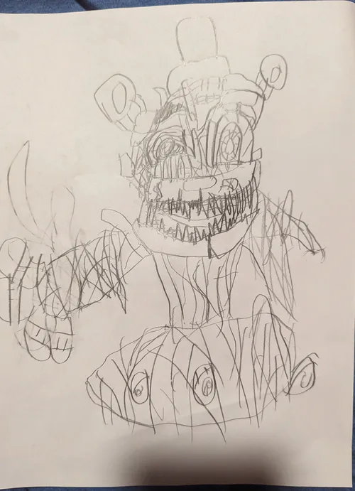 Episode 500*** How to draw Molten Freddy (FNaF) 