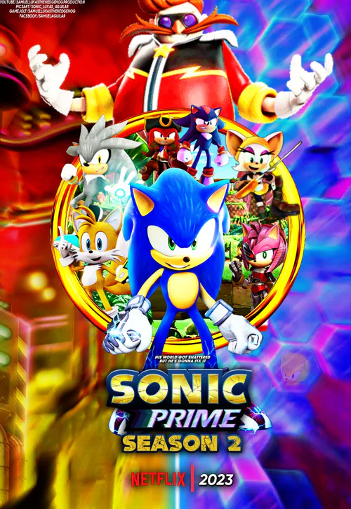 Samuel Lukas The Hedgehog on Game Jolt: Sonic Prime Season 3 Poster