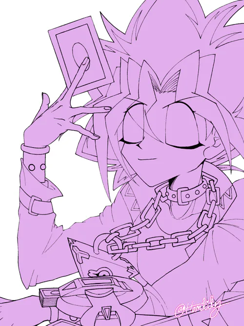 yugioh coloring pages with yami bakura