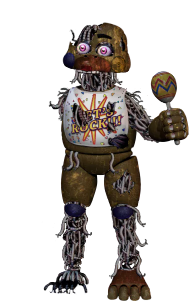FNAF AR Special Delivery - Ignited Classic Golden Freddy Animatronic W