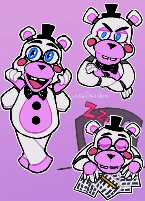 🌸Bubbles🌸 on Game Jolt: 🐻Cassidy 🐻 #Fnaf #art #Fivenightsatfreddys