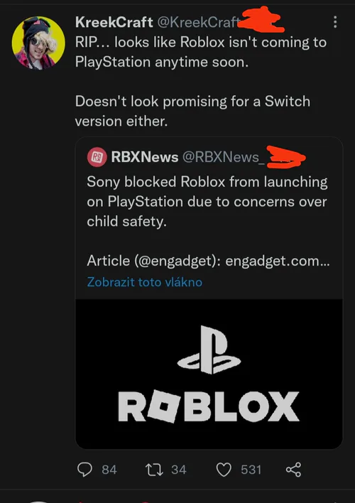 Roblox' blocked from PlayStation over child safety concerns
