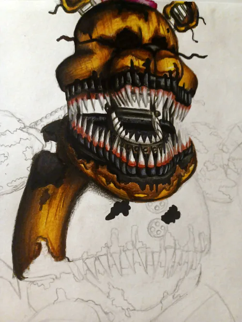 Nick-The-Artist587 on Game Jolt: So just made this Tiger Rock x Mxes art.  I call him T.R.X.E.S #fnaf