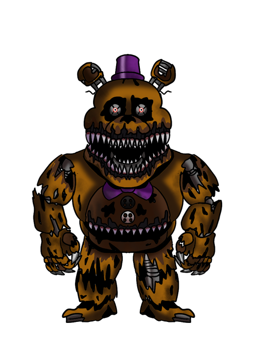 Nightmare Fredbear Fanart ~ Beware