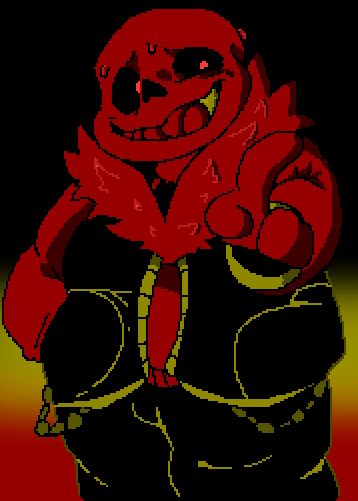 Pixilart - Underfell Sans Battle Sprite Animation by Storms-Games