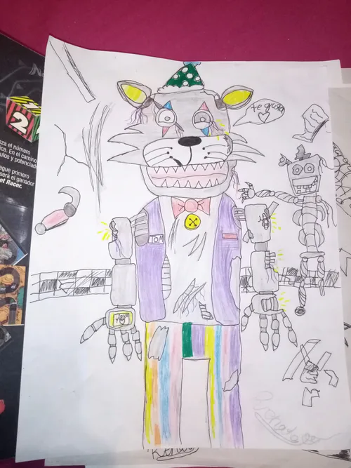 How to draw withered Blank jumpscare from FNaC 2 FNaF fan game drawing  lesson video