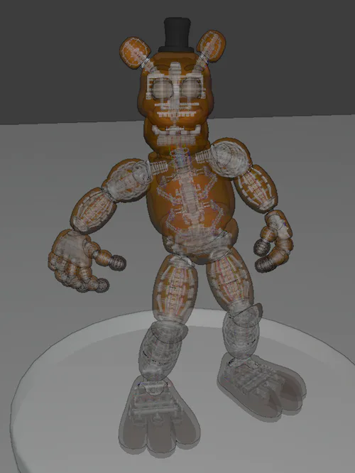 Just showing most of the Fnaf Models I've made! (Yes I make Fnaf models,  deal with it) : r/StickNodes