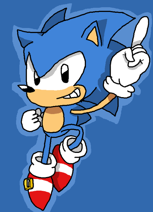 JonSonic on Game Jolt: A Classic Sonic Fanart! 🎨