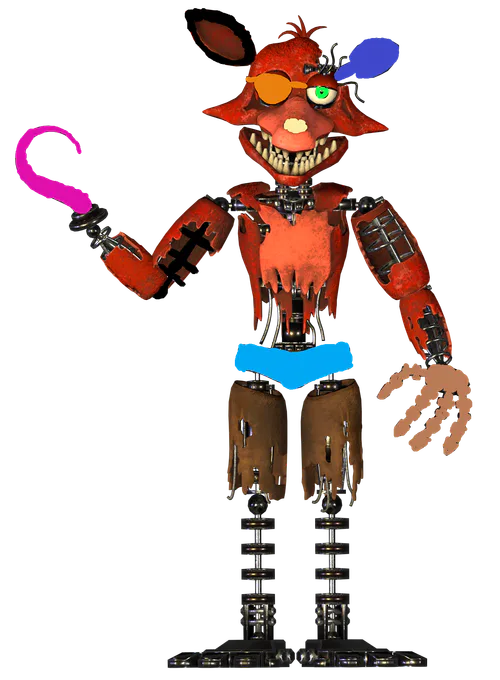 Wildnick on Game Jolt: ok so unwithered foxy was going bad with the head  then i fixed it a