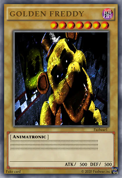 fnaf yugioh cards Five Nights at Freddy's One Faz Token Coin  Fanattik