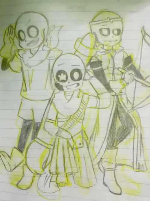 random drawing of Ink Sans because I can : r/Undertale