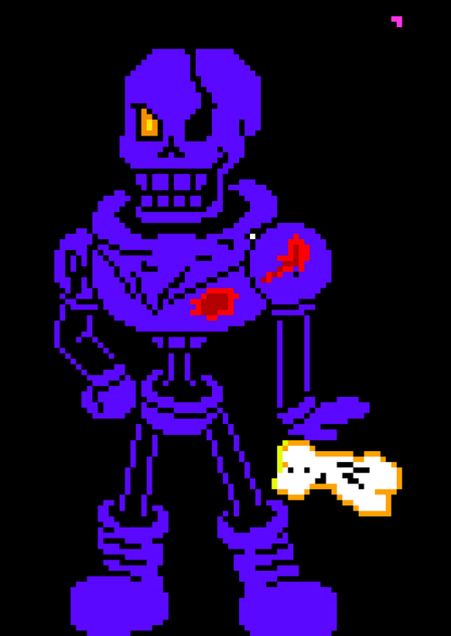 Phantom dust sans pixel art : r/Undertale