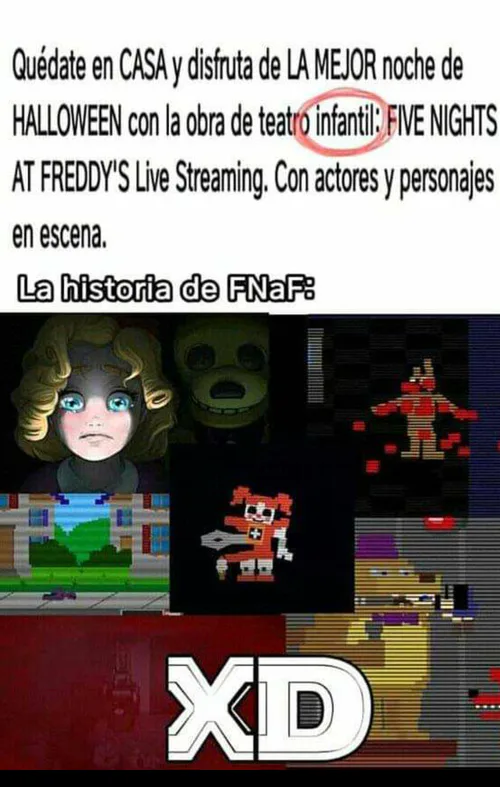 Imagem relacionada  Memes em espanhol, Fnaf, Games de terror
