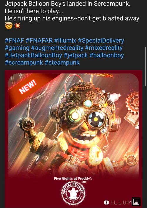 Steam Workshop::[FNAF AR Special Delivery] Balloons and Parts