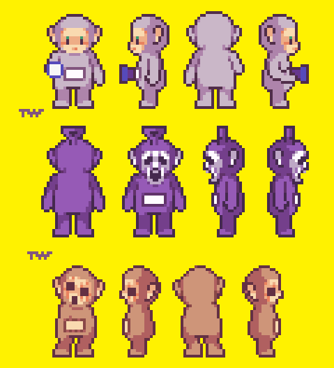 Slendytubbies: Accurate 2D Sprites by PugBrownies on DeviantArt