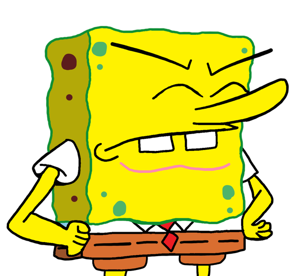 disgusted spongebob