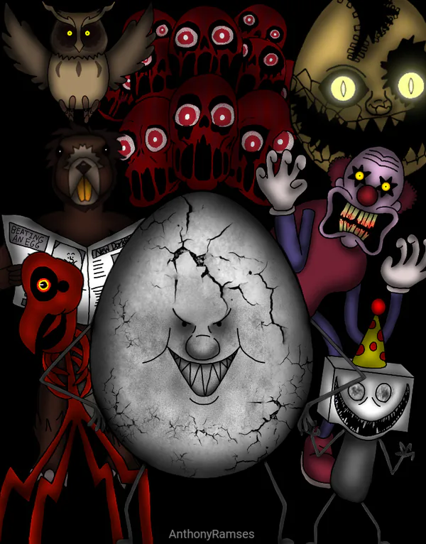 FORGOT HOW SCARY THIS FNAF FAN GAME WAS!  One Night at Flumpty's (4 Years  Later) 