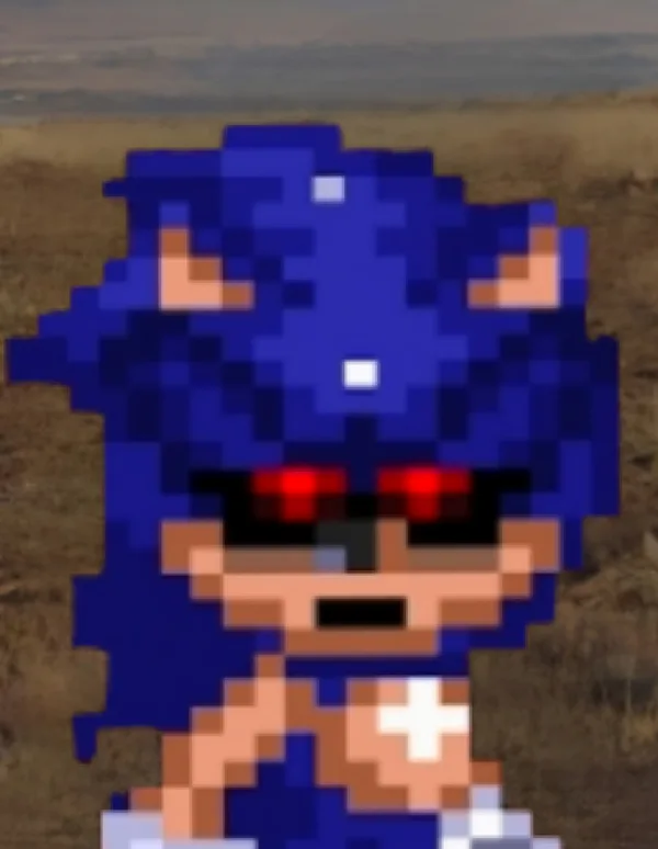 Sonic exe pixel Minecraft Skin