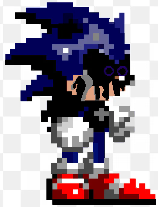 Pixilart - mecha sonic crouch by blue-blue