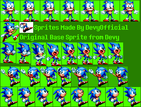 custom sonic sprite