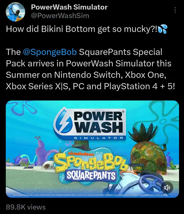 Spongebob Special Pack, Powerwash Simulator