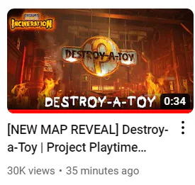 Project Playtime Phase 2 Destroy-A-Toy Map Minecraft Map