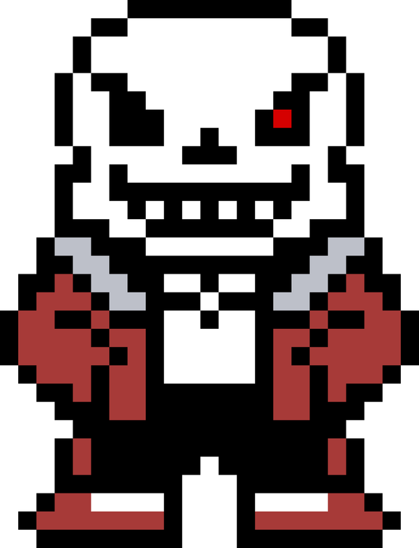 Pixilart - Underfell Sans (Battle) by AmazinG