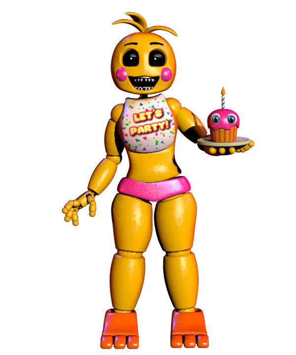 C4D Withered Chica New textures! by YinyangGio1987 on DeviantArt