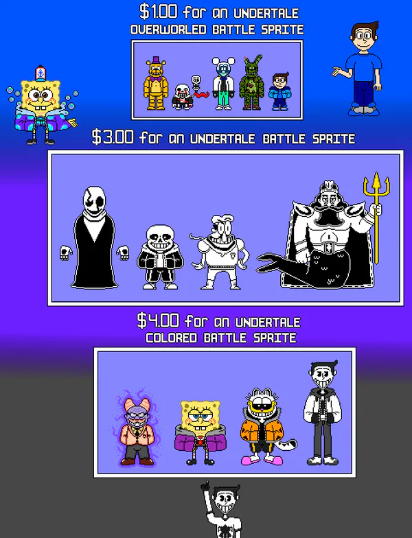 Sans - Undertale Battle Sprite by Undertale-Art-Maker on DeviantArt