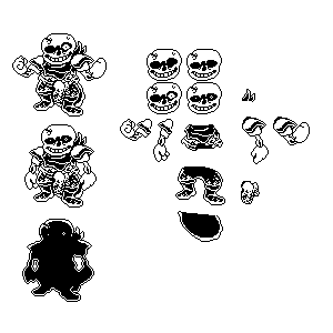 Ive started making sprites for the undertale multiverse online game on  gamejolt go get it it's awesome and maybe youll see this guy : r/Undertale