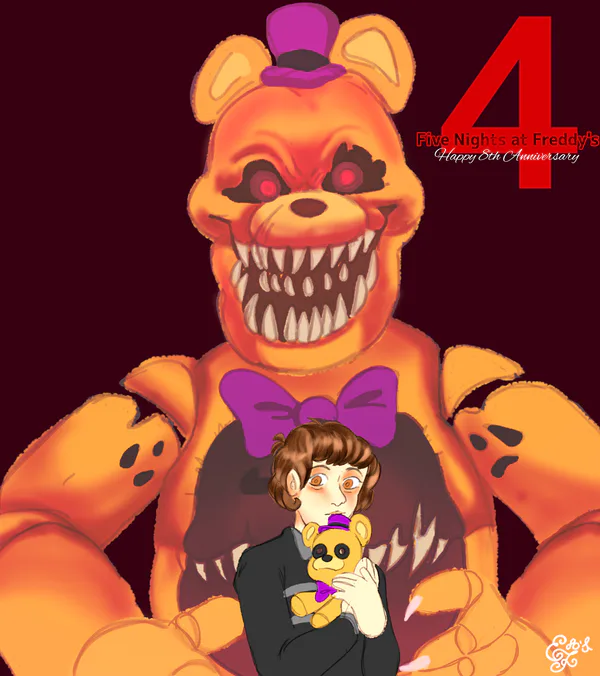 Nightmare Fnaf 4 Seven Years Anniversary/ inspired by a fanart