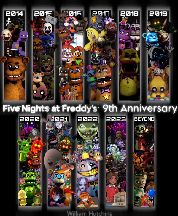 I can't believe it's the anniversary in 2023 the year that FNAF 3